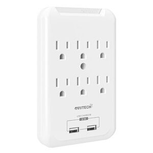 Oviitech | Multi-Function Wall Mount Outlet Adapter and charging port